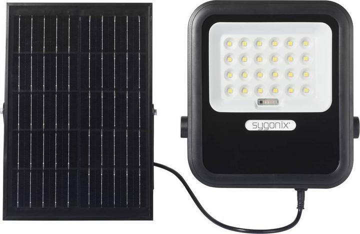 Produktbild Sygonix SY-6313012 Solar-Wandstrahler 10 W Warmweiss Schwarz (900 lm, IP44)