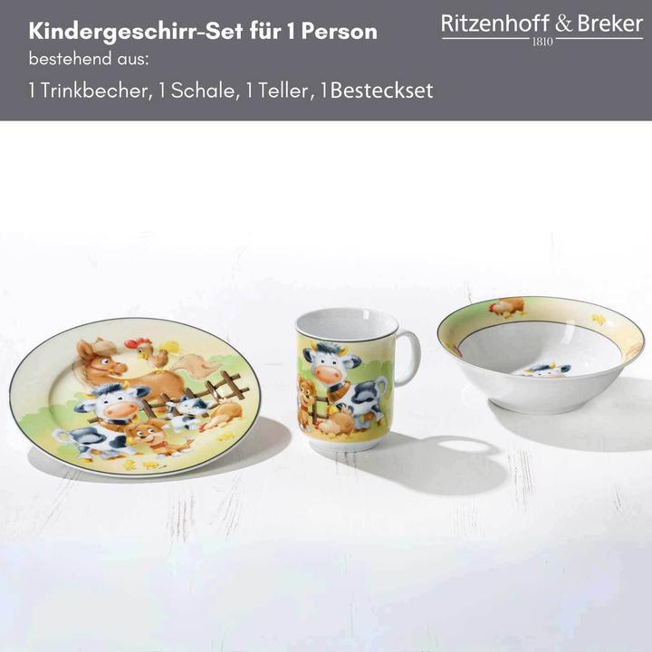 Actual product image Ritzenhoff & Breker Hoftiere Kindergeschirr mit Besteck