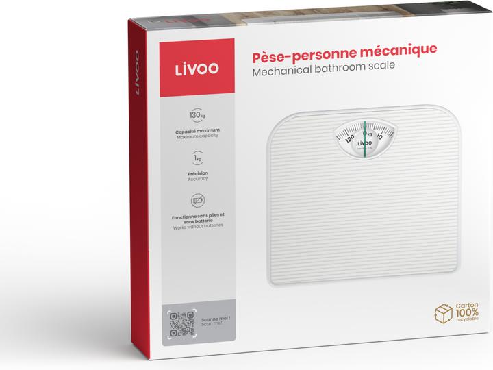 Actual product image Livoo Mechanical bathroom scale (130 kg)