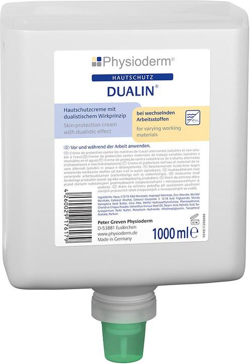 PGP Physioderm Dualin Mineral Oil Free 1 L Hand Cream, Neptunfl. Skin protection cream for changing (1000 ml)