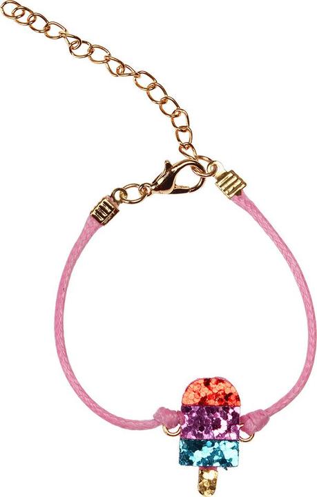 Immagine prodotto Rex London bracciale a bastoncino glitterato per bambini (7.50 cm, Corda. Feltro. scintillante. metallo)