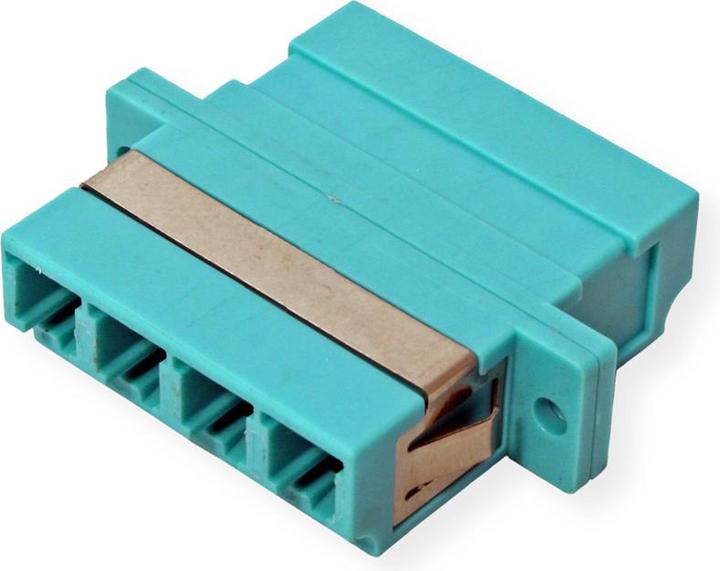 Image du produit Value Coupleur fibre optique LC quadruple, OM3 PB (S/UTP, CAT6, 0.08 m)