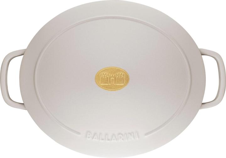 Image du produit Ballarini Cocotte BELLAMONTE 37 cm ovale 9,5 litres en fonte blanche (37 cm, Cocotte + faitout, Fonte)