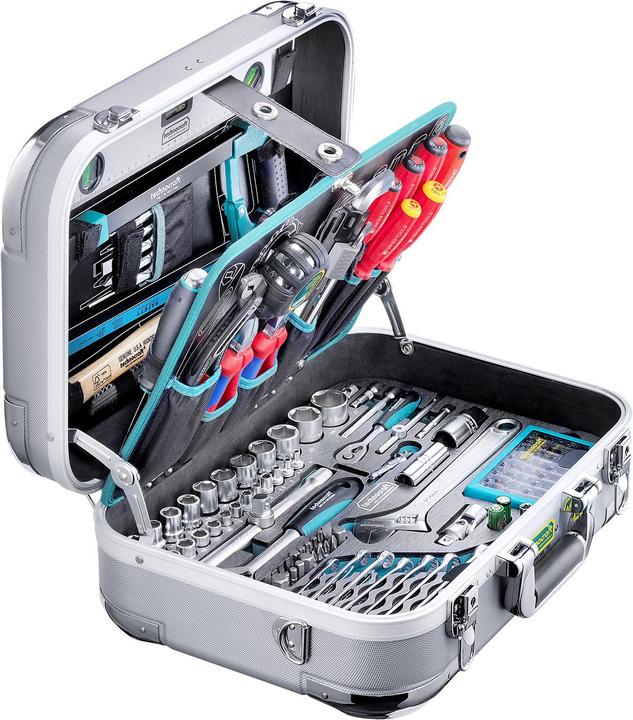 technocraft ABS-Werkzeugkoffer PRO CHROME 185-tlg (185 Teile)