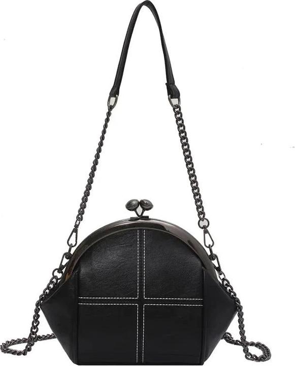 Immagine prodotto Only-Bags.Store Borsa a tracolla di design a catena Borse messenger in pelle PU di alta qualità Colore solido