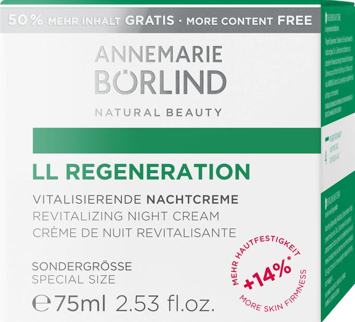 Etichetta energetica Annemarie Börlind LL REGENERATION Crema Notte Vitalizzante 75 ml (75 ml, Crema notte)