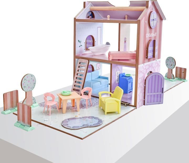Actual product image KidKraft Play & Store Cottage Dollhouse