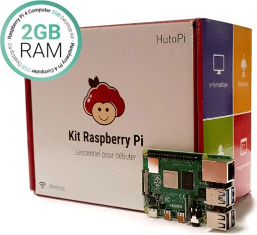 Produktbild HutoPi Raspberry Pi 4 2GB Starter Kit