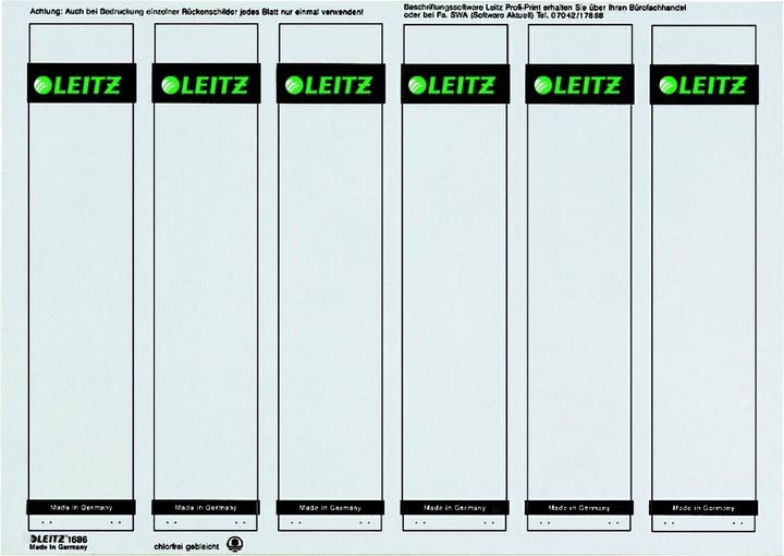 Image du produit Leitz Esselte Étiquettes de dos autocollantes