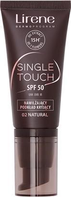 Actual product image Lirene Single Touch Spf50 Moisturizing Concealing Foundation 02 Natural 30ml (02 Natural)