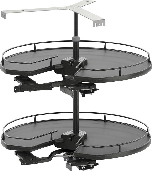Vauth-Sagel Vauth Sagel CorSpin71 carousel corner cabinet swivel fitting + shelves KB 800mm, lava (1 pcs.)