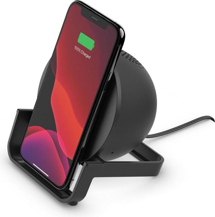 Actual product image Belkin BoostCharge 3-in-1 Wireless Charger + Ständer + Lautsprecher (10 W)
