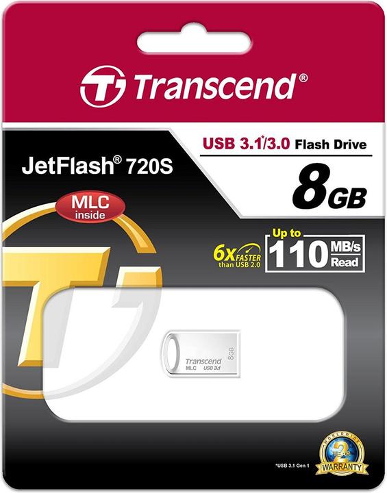 Image du produit Transcend JetFlash 720S (8 Go, USB-A)
