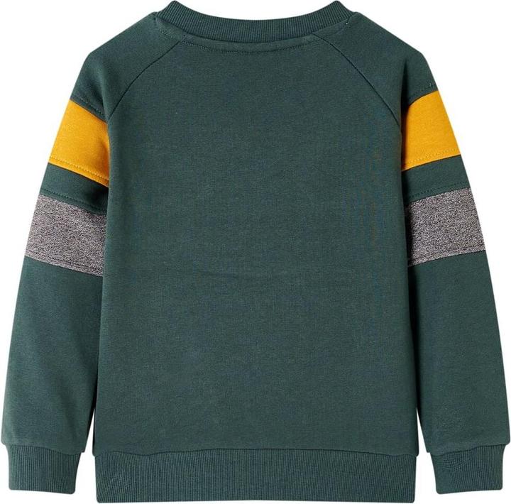 Immagine prodotto VidaXL Felpa da bambino verde scuro 104,Materiale: 92% cotone (104)