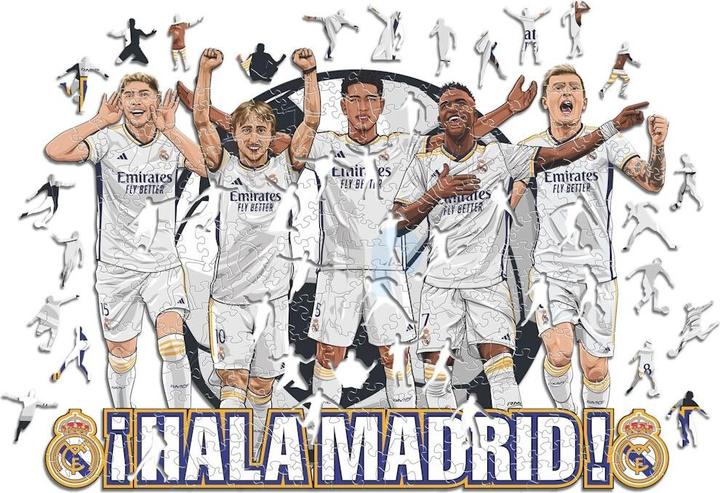 Produktbild Iconic Real Madrid CF - 5 Spieler - Holz Puzzle Grösse L (500 Teile) (500 Teile)