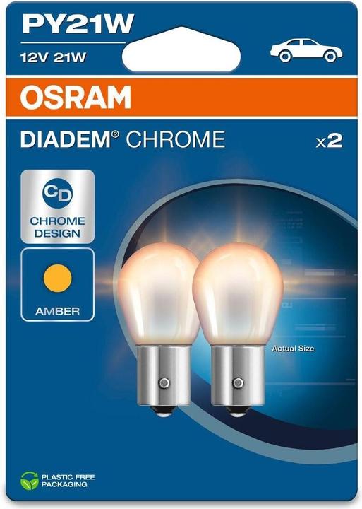 Actual product image Osram 4062172394857 Signal Leuchtmittel Diadem PY21W 21 W 12 V (PY21W)