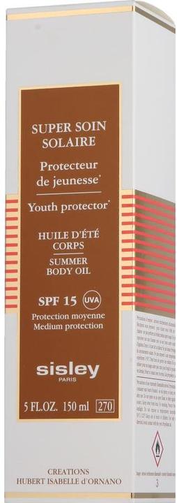Immagine prodotto Sisley Super Soin Solaire Huile d'été (Olio abbronzatura, SPF 15, 150 ml, 150 g)