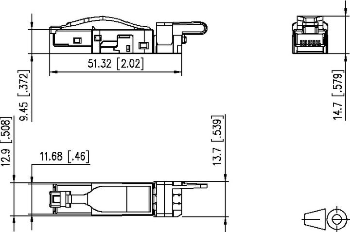 Produktbild Wirewin Feldkonfektionierbarer RJ45 Stecker (Stecker Tülle)