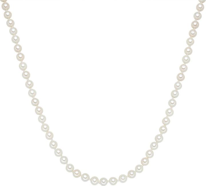 Rafaela Donata Damen Sterling Silber Muschelkernperle silber 45,0 cm Basiskette + 5,0 cm Verlängerung - 30442 (Sterling Silber, 45 - 50 cm)
