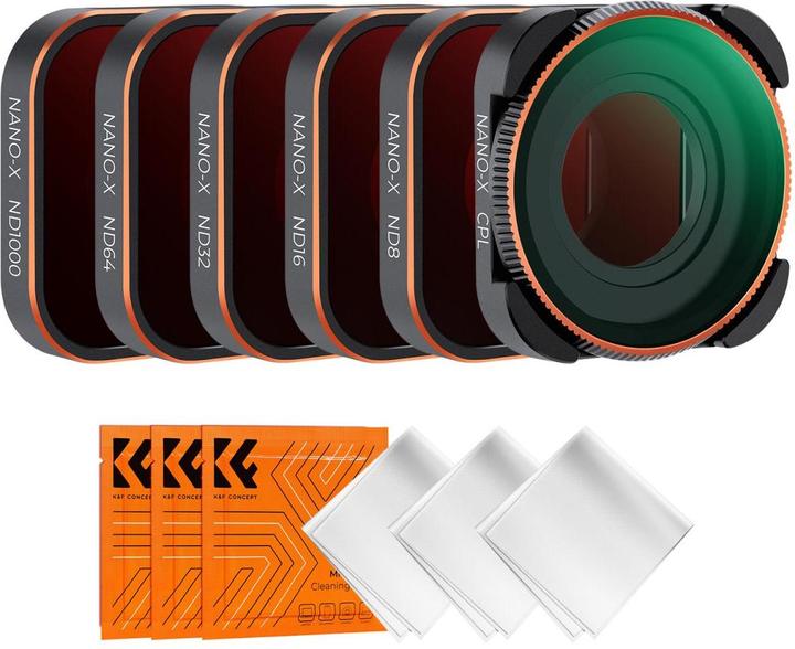 Immagine prodotto K&F Concept Kit filtri CPL+ND (8/16/32/64/1000) (GoPro Hero 9, GoPro Hero 10)