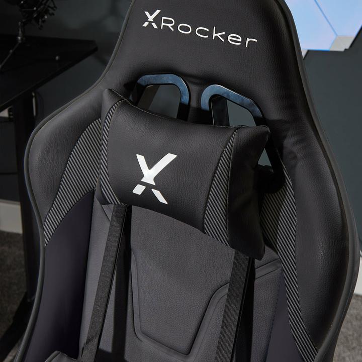 Actual product image X Rocker Chaise de jeu eSports compacte Agility JR Noire Carbone