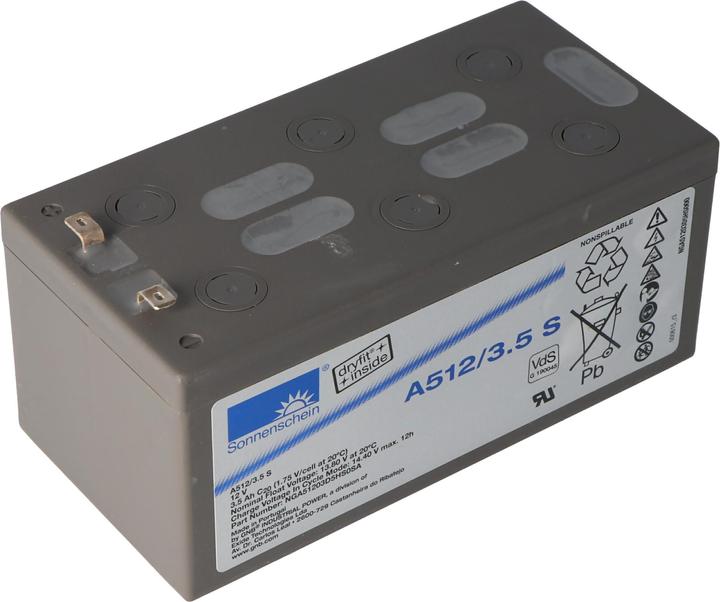 Produktbild Tadiran Akku Dryfit A512/3.5S, VdS-Nr. G190045 (12 V, 3.50 Ah)