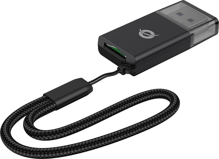 Produktbild Conceptronic Card Reader USB-A -> Micro SD/TF 3.0 schwarz (USB-C 3.2 Gen 1)