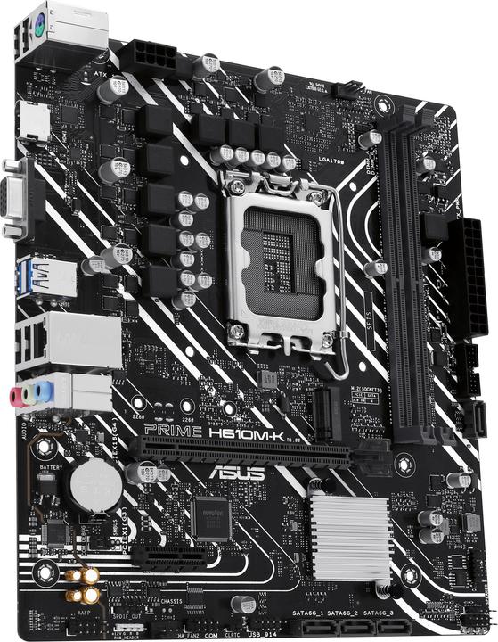 Productafbeelding ASUS MB PRIME -K Intel,1700,DDR5,mATX (LGA 1700, Intel H610, mATX)