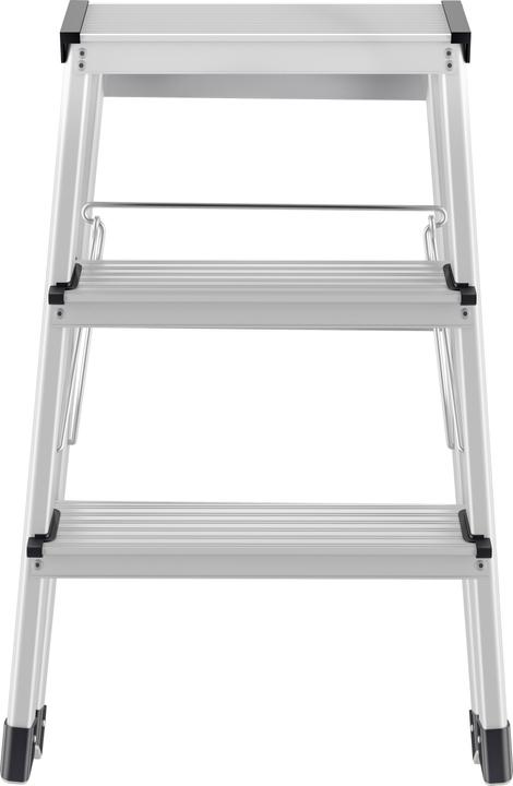 Actual product image Hailo D60 StandardLine, aluminium stepladder, 2x3 steps (Stile, 64 cm)
