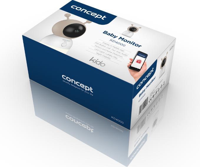 Actual product image Concept Mobile nanny KIDO KD4000 (Video & Audio, 200 m)