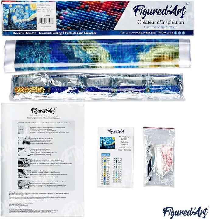 Image du produit Figured'Art Broderie Diamant - Singe en Couleur