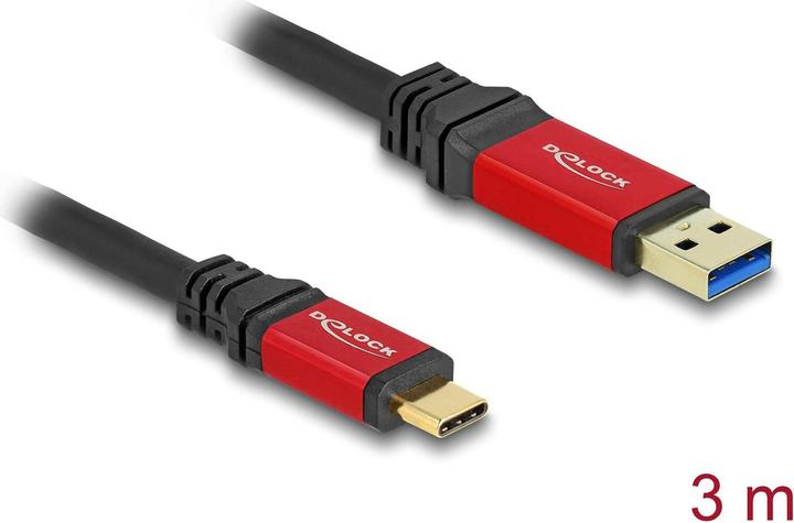Produktbild Delock USB A — USB C (3 m, USB 3.2 Gen 2)