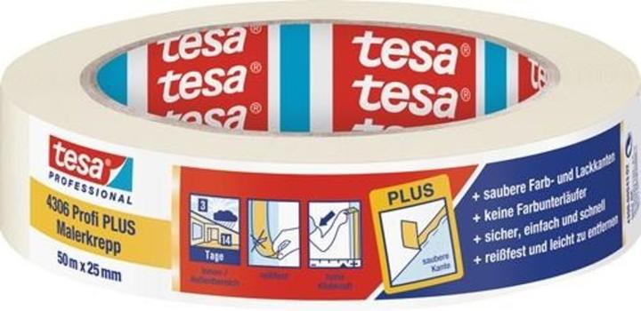 tesa Profi PLUS Malerkrepp 50m x 25mm (25 mm)