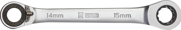 Actual product image WGB Double ring ratchet spanner offset Ratchet spanner SW 17x19 mm steel
