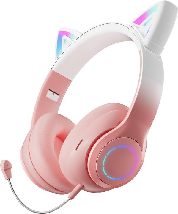 Productafbeelding Vestel Meow Headphones with Microphone, Pink (Draadloze)