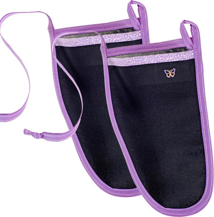 Natura Punto Peelinghandschuh für Gesicht und Körper, schwarz, lila