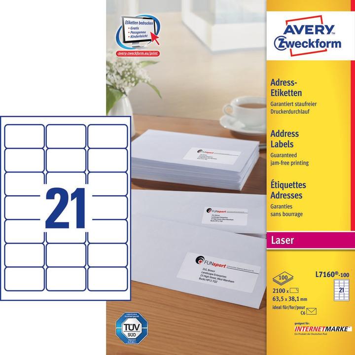 Produktbild Avery Adress-Etiketten
