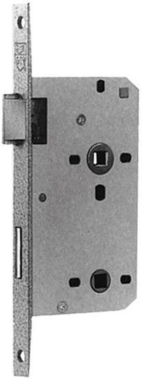 Actual product image Magni Format 4012432200169 - E. Schl. Innent. 55/78WC oAb. 20 eck silb. R (Mortise lock)