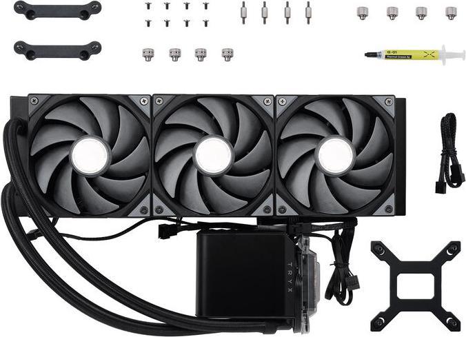 Actual product image TRYX PANORAMA complete water cooling system - 360 mm, black