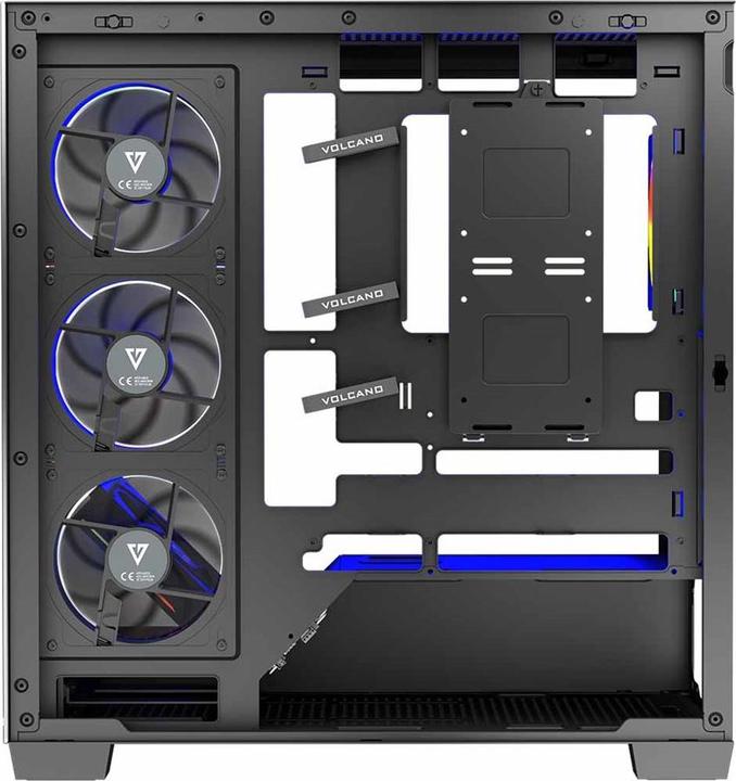 Produktbild Modecom Computergehäuse VOLCANO STELLAR ARGB MIDI 5F (ATX, Mini-ITX, mATX)