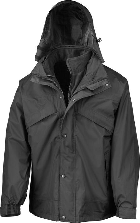 Regatta 3in1 StormDri Jacke mit Reissverschluss und Druckknöpfen wasserabweisend winddicht