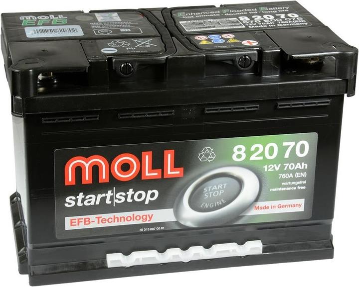 Actual product image MOLL Start-Stop 82070 (12 V, 70 Ah, 760 A)