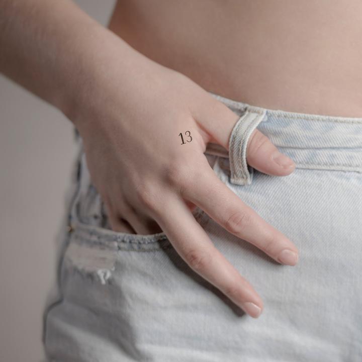 Produktbild minink Temporäres Tattoo – Nummer 13