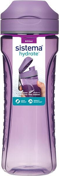 Actual product image Sistema 600ml Tritan Swift Bottle - Purple (0.60 l)
