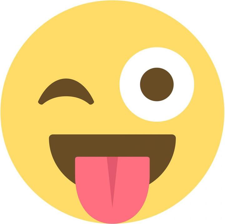 Image du produit Emojione Emoji : un clin d'oeil (80 x 80 cm)