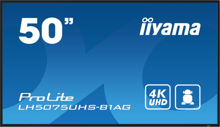 Immagine prodotto iiyama 50" 3840x2160, pannello UHD VA, Haze 25%, 5 (3840 x 2160 pixel, 49.50")