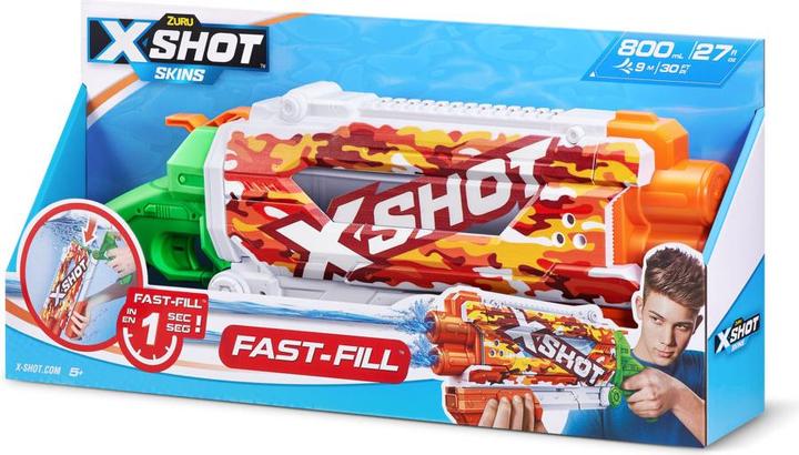 Image du produit Xshot Pistolet à eau X-Shot Fast Fill Skins Pump Action, 500ml (Réservoir intégré)
