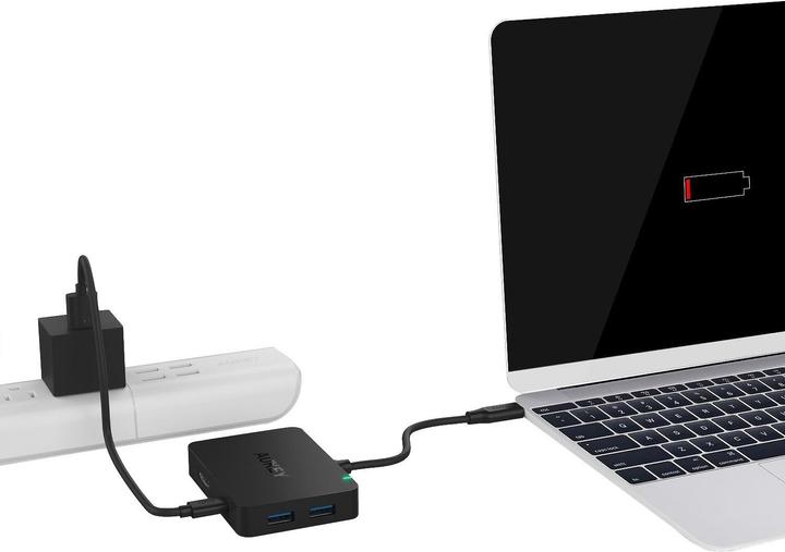 Actual product image Aukey 4-port USB-C to (HDMI, USB 3.0, 5.90 cm)