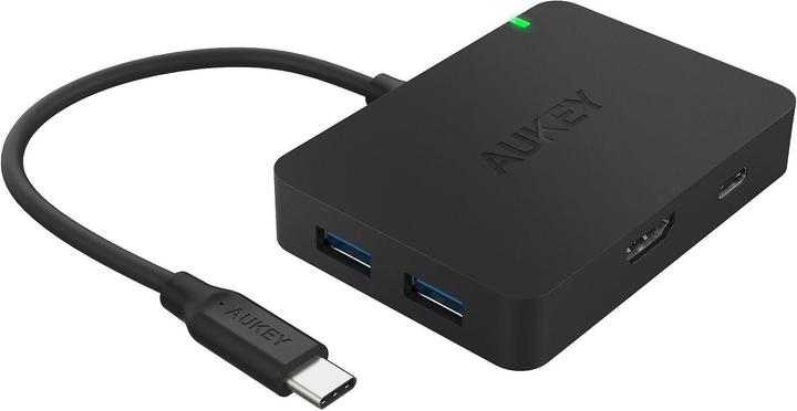 Aukey 4-Port USB-C zu (HDMI, USB 3.0, 5.90 cm)