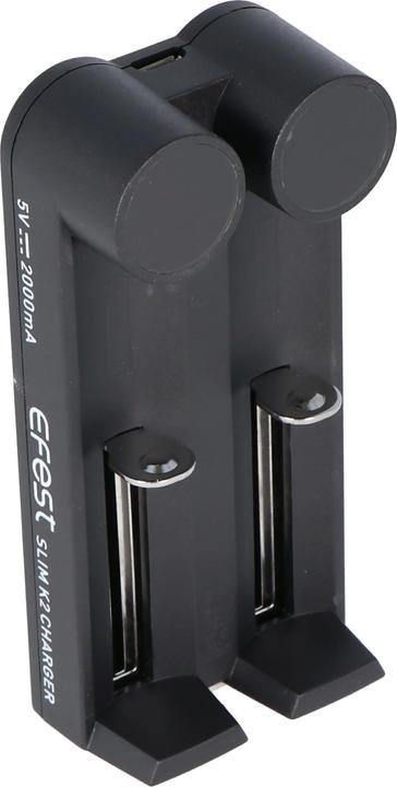 Actual product image Efest SLIM K2 2-Schacht Li-Ion-Akkuladegerät (1 pcs., Battery + charger)